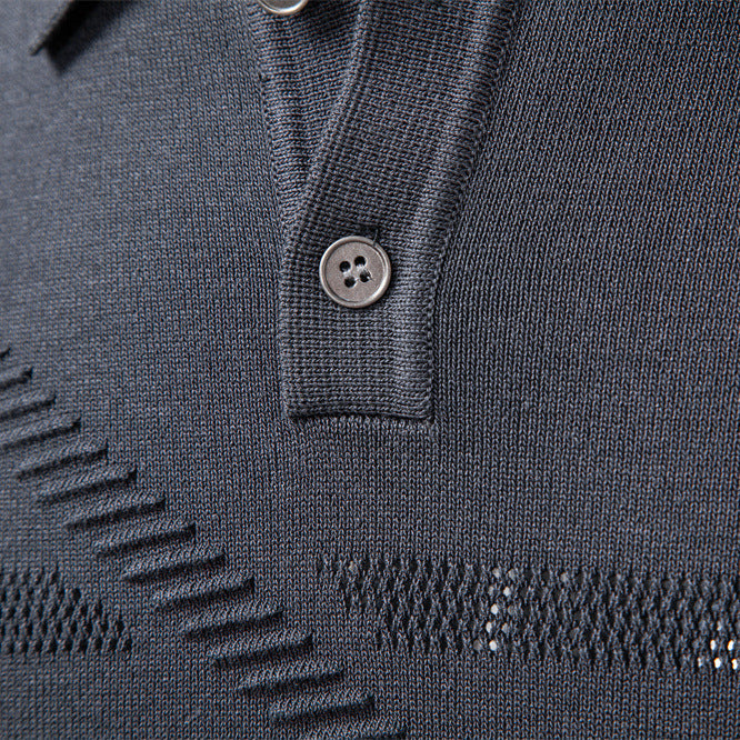Pull Polo Homme à Col Classique