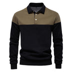 Pull Polo Homme à Manches Longues
