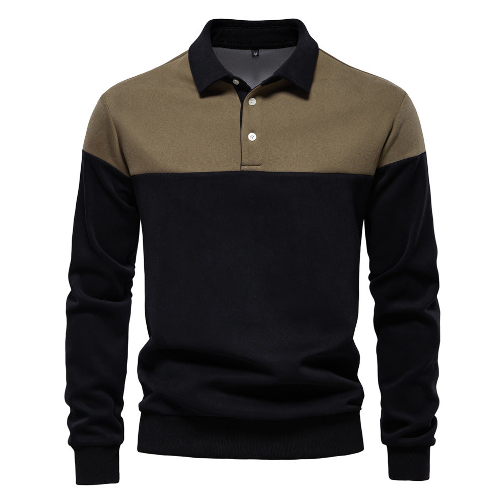 Pull Polo Homme à Manches Longues
