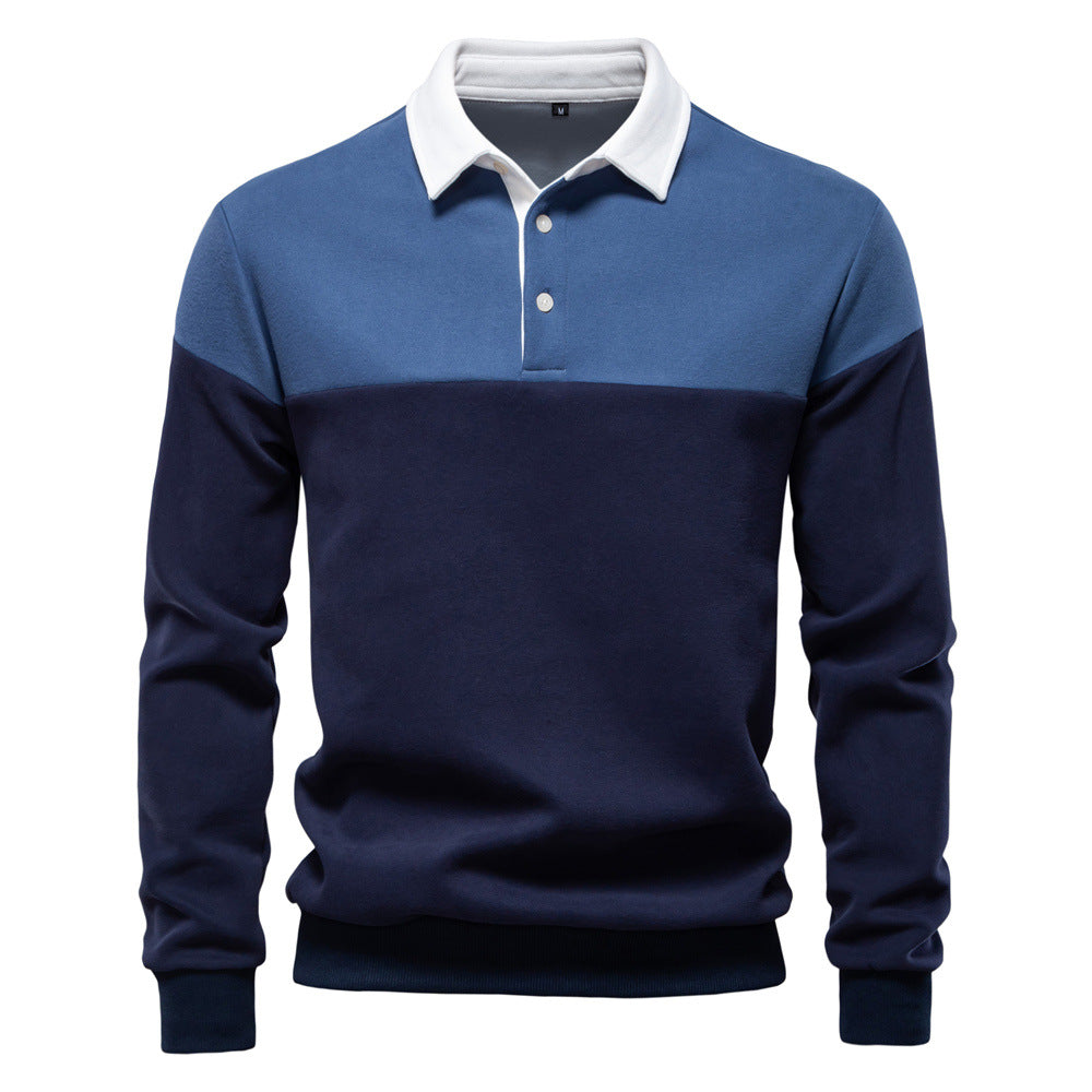 Pull Polo Homme à Manches Longues