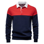 Pull Polo Homme à Manches Longues