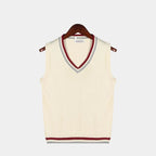 Pull sans manches homme col V