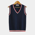 Pull sans manches homme col V