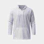 Pull homme à capuche lacets