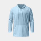 Pull homme à capuche lacets