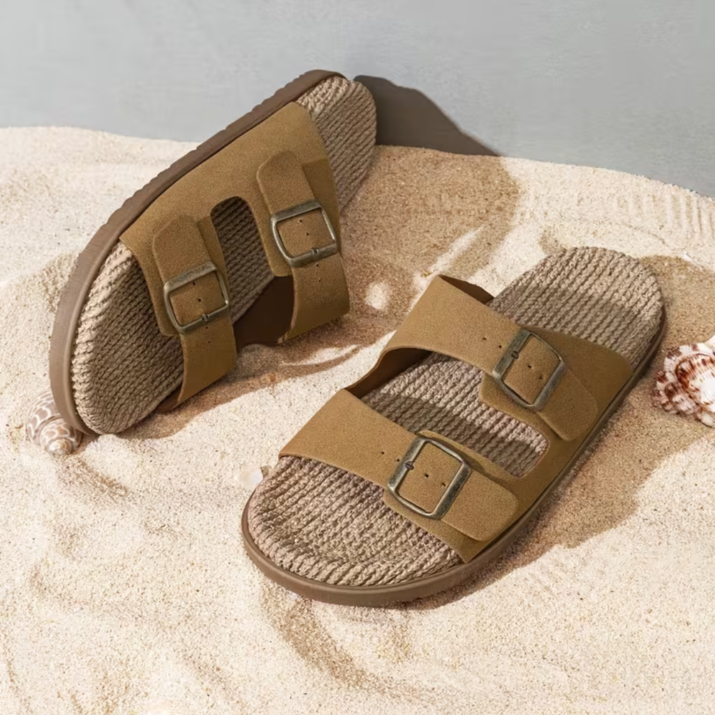 Sandales homme à doubles brides