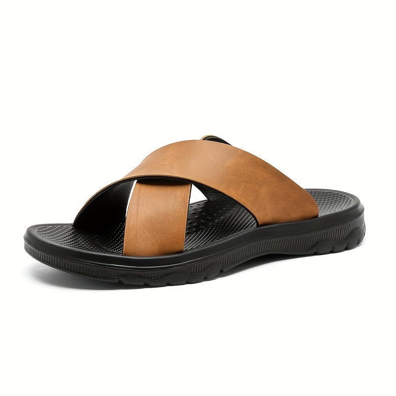 Sandales homme à doubles brides croisées
