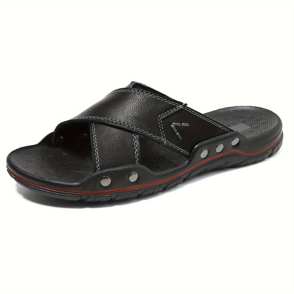 Sandales homme à enfiler à brides croisées
