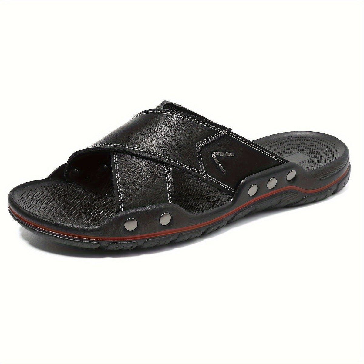 Sandales homme à enfiler à brides croisées