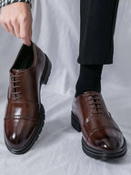Souliers homme à lacets bout rapporté