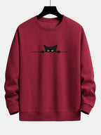 Sweat homme imprimé col rond