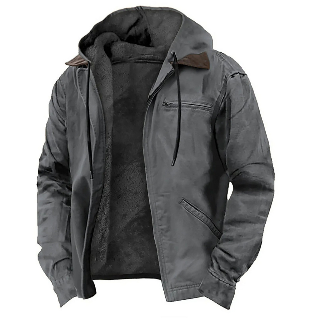 Veste homme à capuche doublée