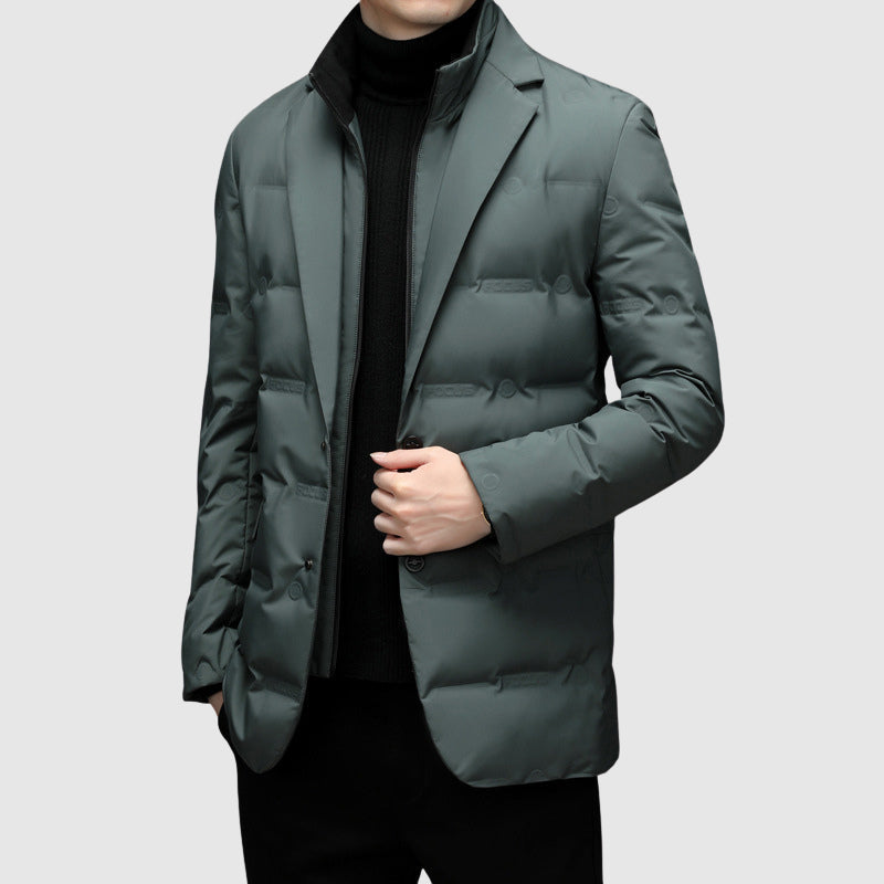 Veste homme matelassée à boutons