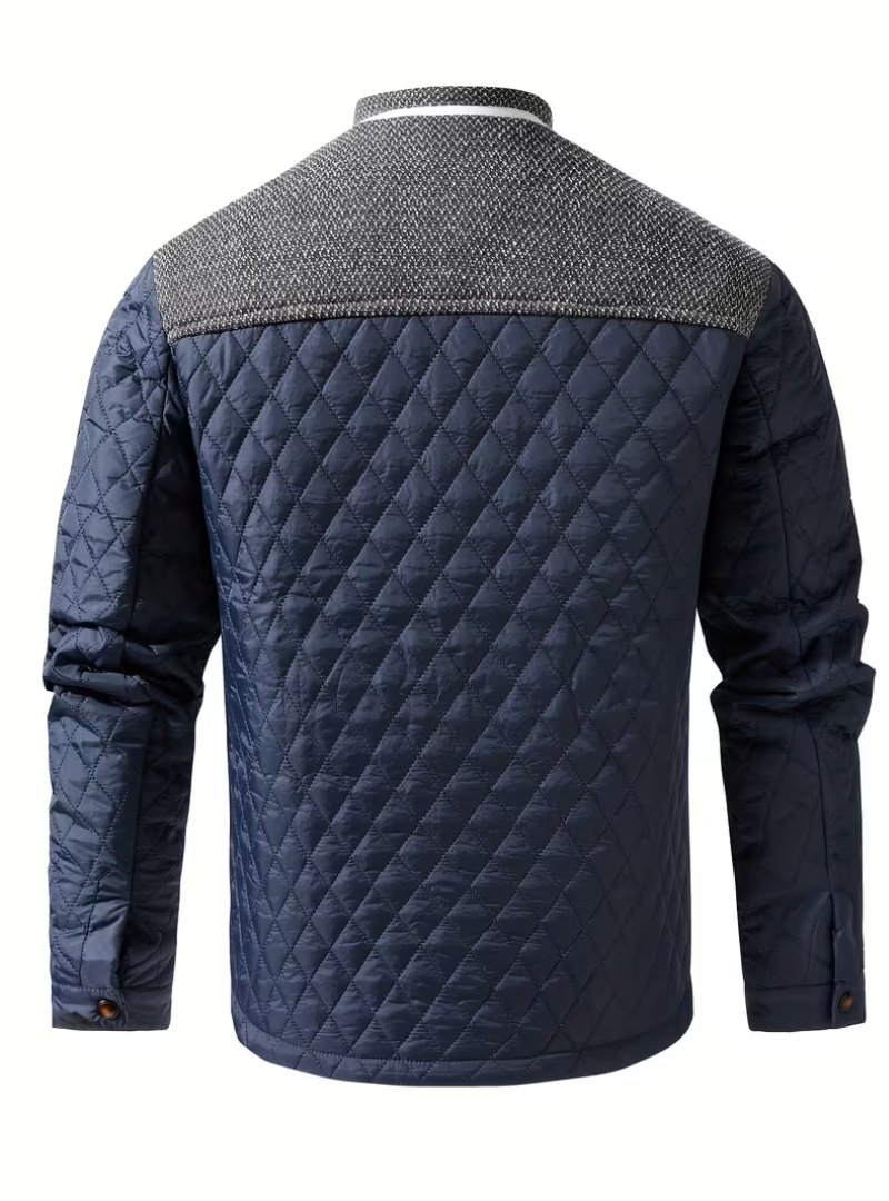 Veste Homme Matelassée à Col Droit