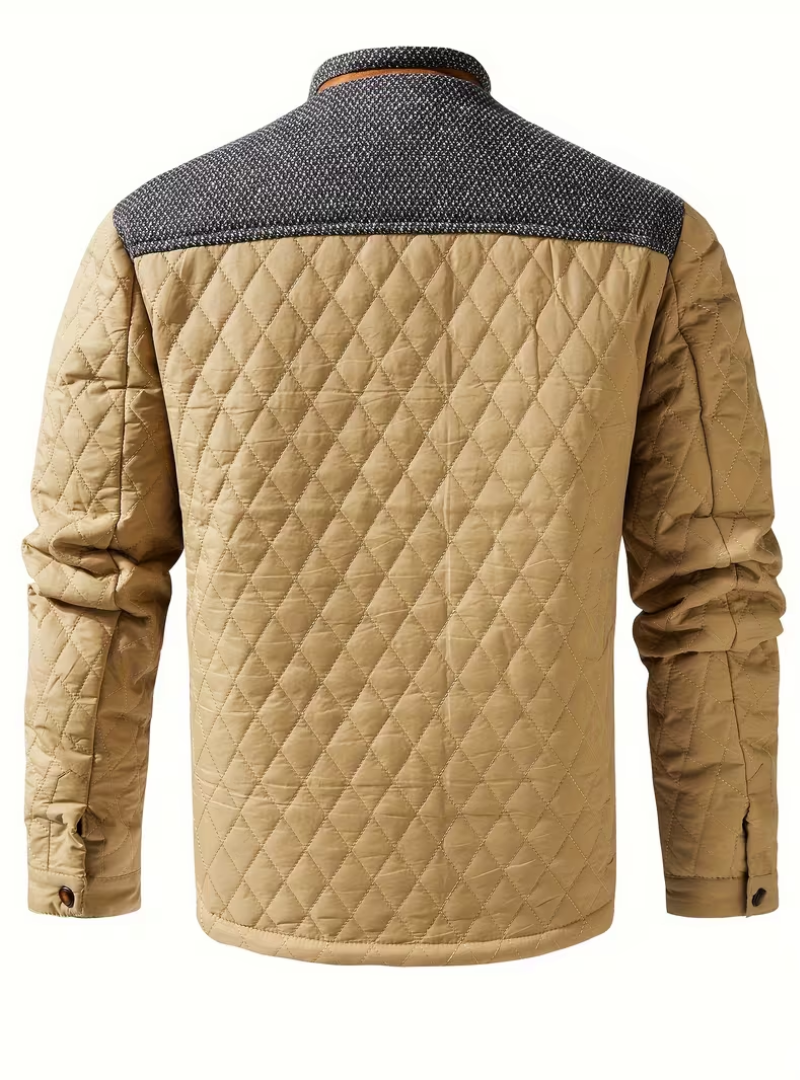 Veste Homme Matelassée à Col Droit