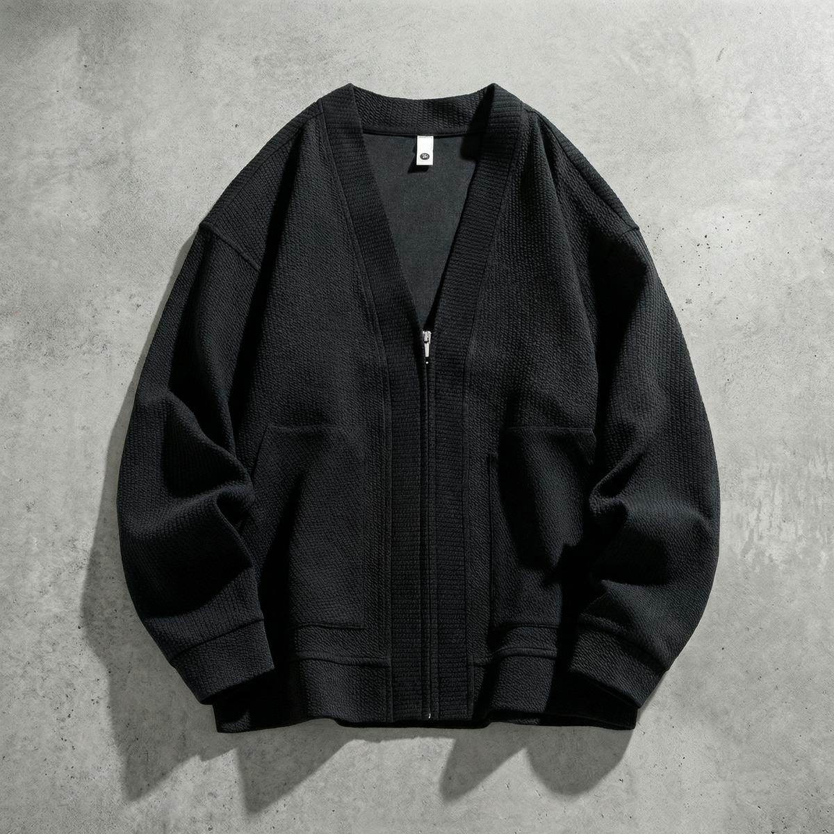 Veste homme zippée à col châle