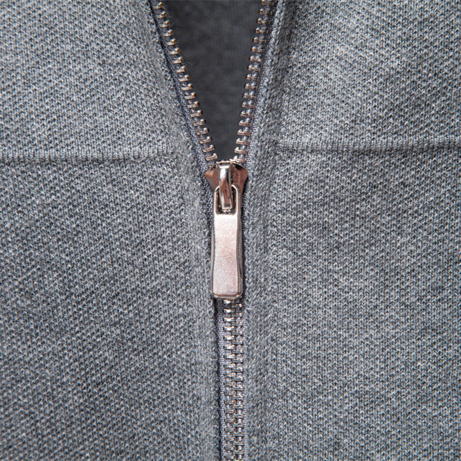 Veste Homme Zippée à Col Classique