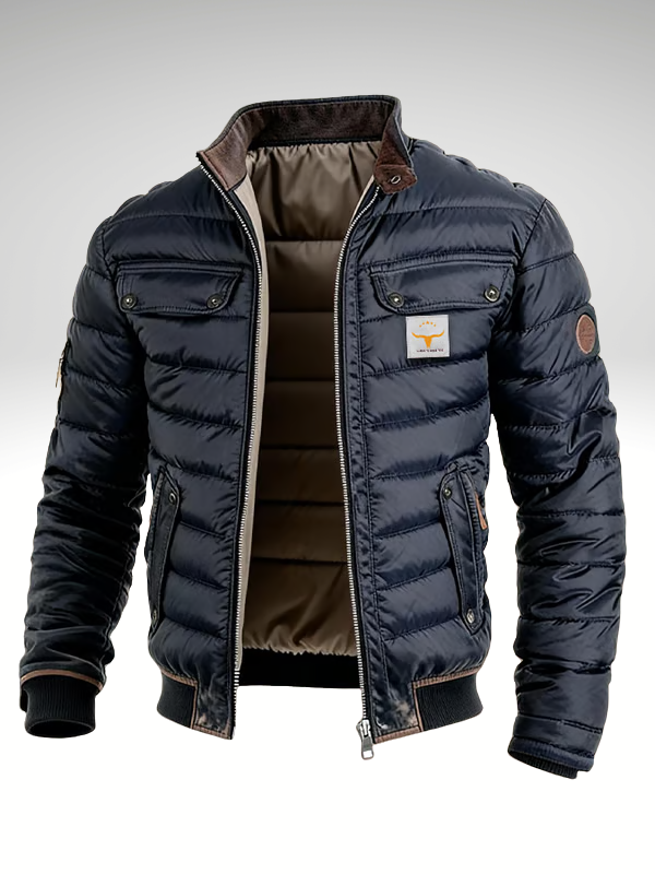 Veste urbaine mi-saison pour homme - Bleu Marine